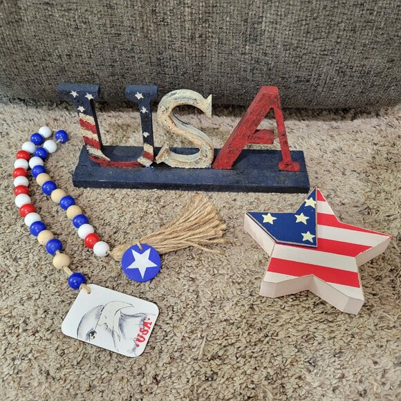 Patriotic Home Decor Set - Picture 1 of 5